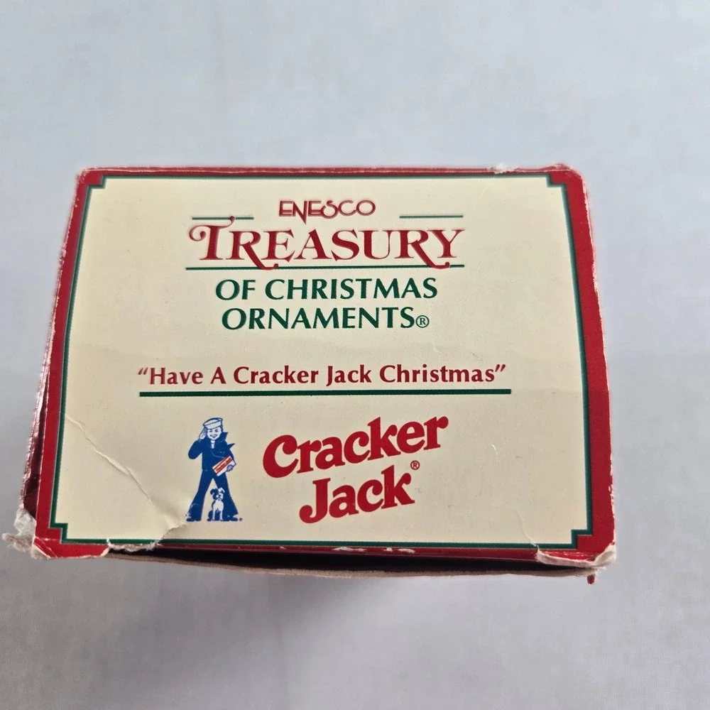 Enesco Vintage‎ Cracker Jack Christmas Ornament Sailor Boy Holiday Collectible